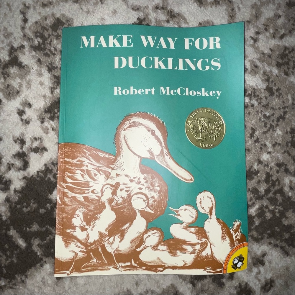 MAKE WAY FOR DUCKLINGS Robert McCloskey children’s book Boston Caldecott Medal